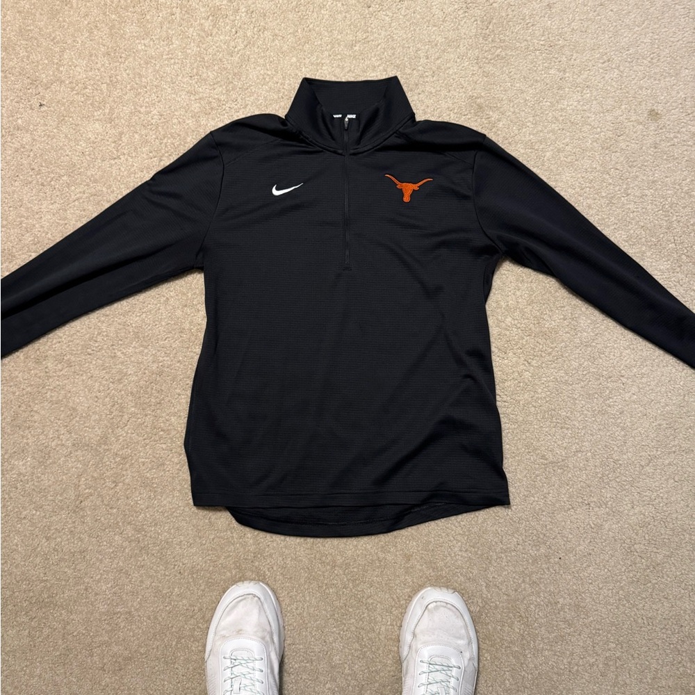 Nike Black Dri-FIT 3/4 zip Texas